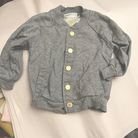 Mini rodini wolf kids light jacket snap closure 80/84